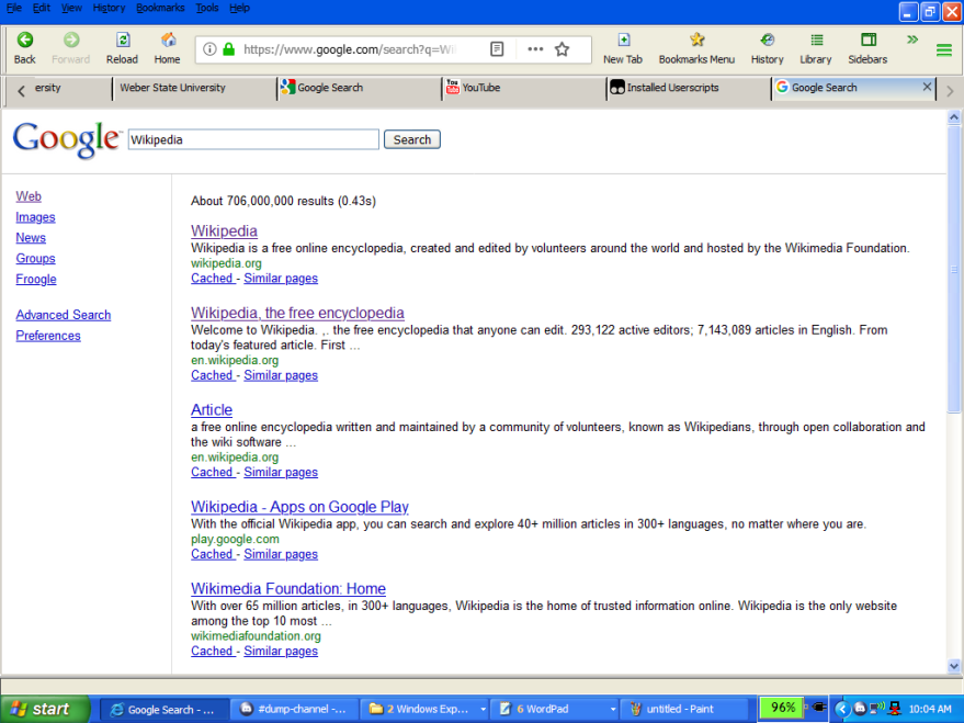 Google Search Results